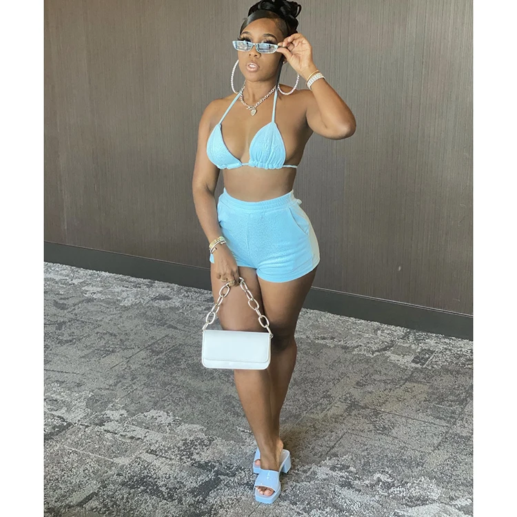 2021 Women Apparel Solid Sleeveless Halter Beach Wear For Ladies Simple Bikini Summer Sexy Swimsuite 2021 -PT, Pink,green,yellow,light blue 
2021 Women Apparel Solid Sleeveless Halter Beach Wear For Ladies Simple Bikini Summer Sexy Swimsuite 2021 -PT, Pink,green,yellow,light blue