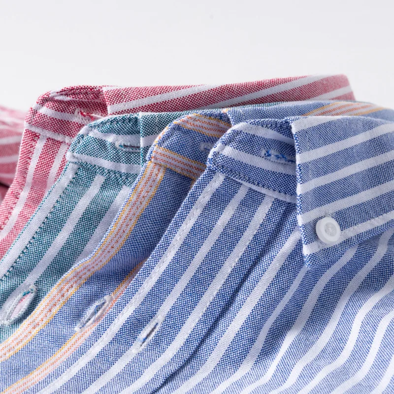 Spring and autumn new cotton men's shirt Long-sleeved casual oxford youth cardigan Striped anti-wrinkle top, Mix
Spring and autumn new cotton men's shirt Long-sleeved casual oxford youth cardigan Striped anti-wrinkle top, Mix