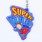 Custom 3d soft pvc keychain key chain / Soft Rubber Keychains / Silicone Keyring