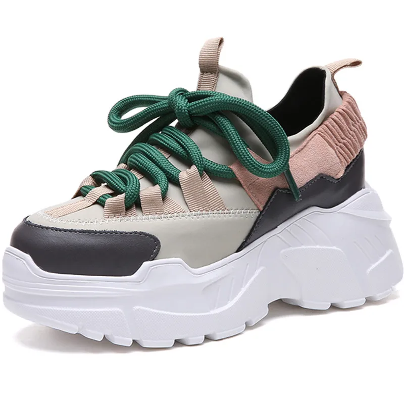 Dropshipping Custom Logo Genuine Leather Women's Chunky Sneakers 2021 Fashion Women Breathable Platform Shoes Ladies Trainers
Dropshipping Custom Logo Genuine Leather Women's Chunky Sneakers 2021 Fashion Women Breathable Platform Shoes Ladies Trainers