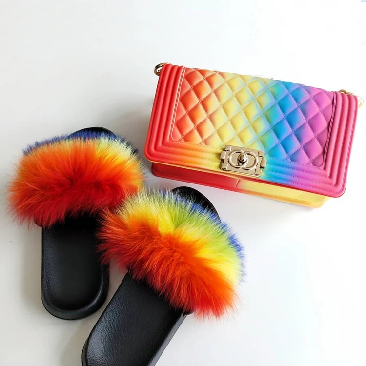 Slippers And Sandals for Women Wholesale Fur Jelly Shoes Raccoon for Slides Fashion Luxury Bags, Customized color
Slippers And Sandals for Women Wholesale Fur Jelly Shoes Raccoon for Slides Fashion Luxury Bags, Customized color