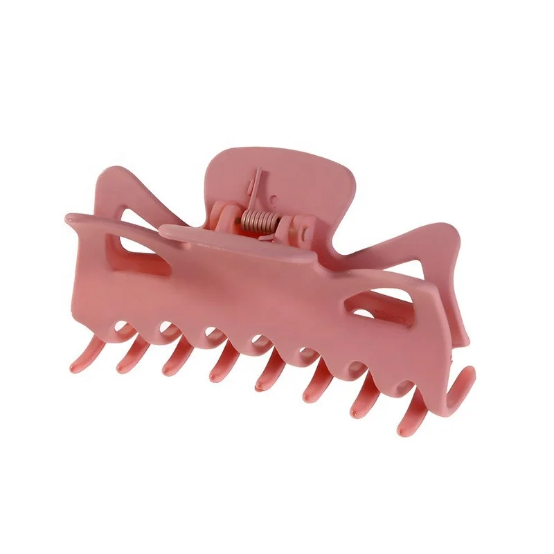 Hot sale colourful Hollow out Hair clips Fashion hair accessory For women Plastic Two ears matte Hair claw for girls hairpins
Hot sale colourful Hollow out Hair clips Fashion hair accessory For women Plastic Two ears matte Hair claw for girls hairpins