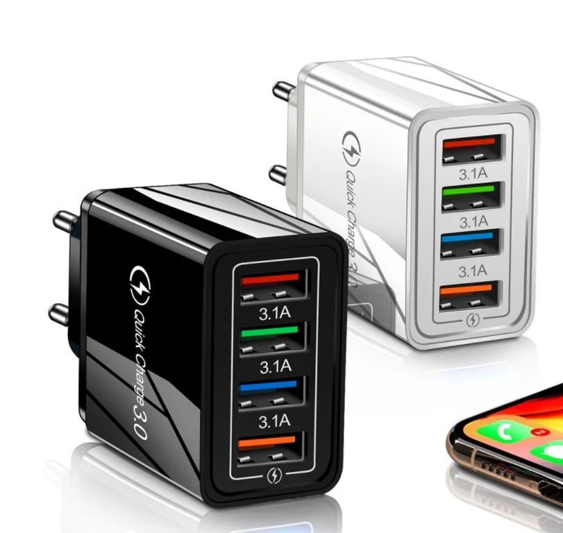 Universal color 4USB mobile phone charger 5V/3.1A fast charger EU US UK plug for original iphone 12 charger, All black,white+black,grey,red,dark blue,light blue,orange
Universal color 4USB mobile phone charger 5V/3.1A fast charger EU US UK plug for original iphone 12 charger, All black,white+black,grey,red,dark blue,light blue,orange