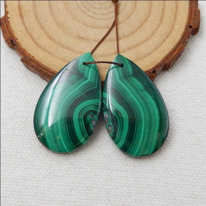 High Quality Bright Green Pear Shape Concentric Structures Malachite Gemstone Earrings Pendants For Jewelry, , 14.3g
High Quality Bright Green Pear Shape Concentric Structures Malachite Gemstone Earrings Pendants For Jewelry, , 14.3g