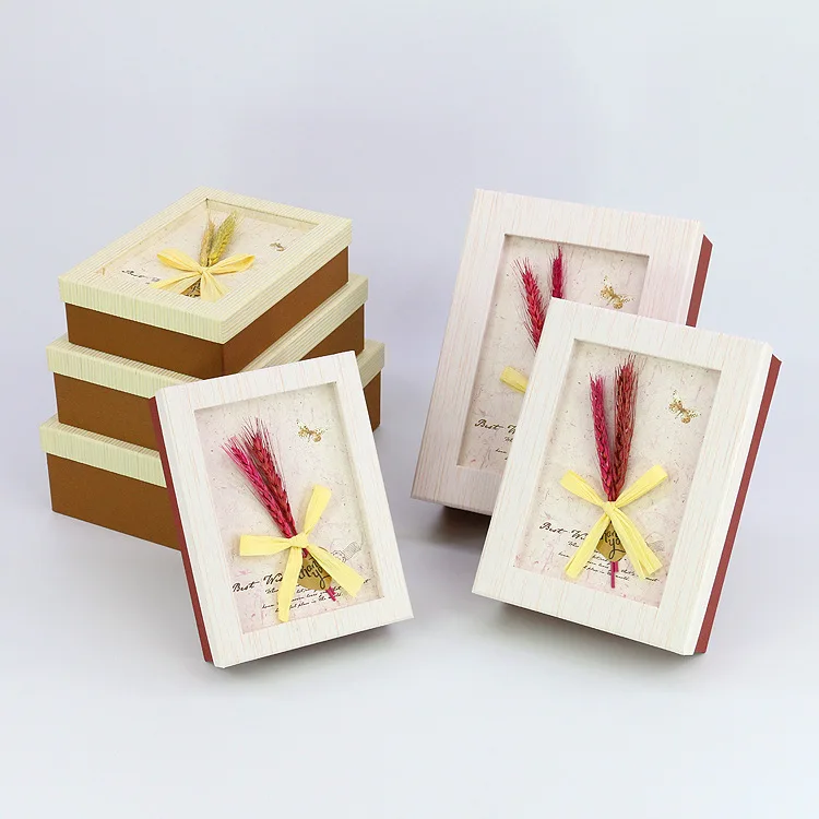 creative micro landscape gift box wheat ear small