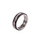 New Fashion Ring Ruby Sapphire Stone Cubic Zircon Sterling SIlver Women Ring Jewelry
