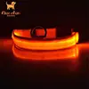 Factory best cheaper dog collar fabric pet extra small led