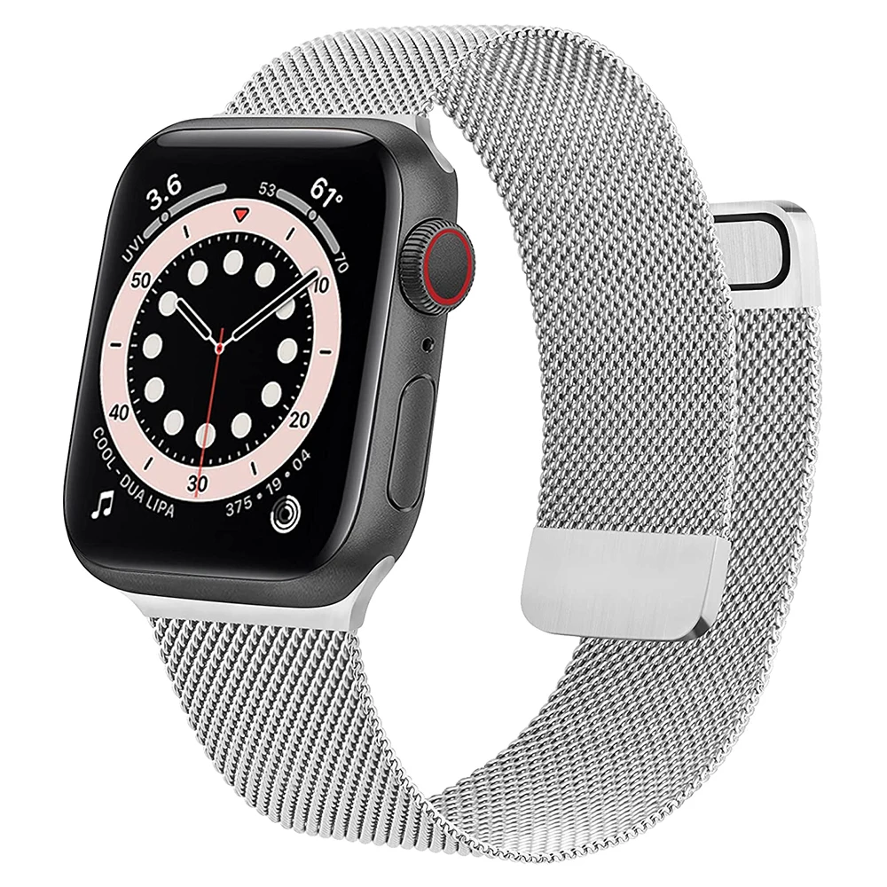Stainless Steel Mesh Magnetic Replacement Band for Apple Watch Series SE/6/5/4/3/2/1 Adjustable Magnet Wrist bands
Stainless Steel Mesh Magnetic Replacement Band for Apple Watch Series SE/6/5/4/3/2/1 Adjustable Magnet Wrist bands