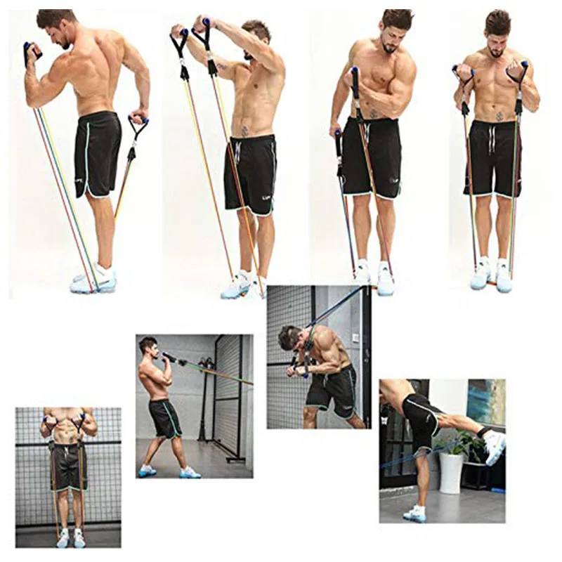 150LB Resistance Bands Set Fitness Bands Resistance Gym Workout Equipment Exercise Pull Rope Elastic Stretch Training
150LB Resistance Bands Set Fitness Bands Resistance Gym Workout Equipment Exercise Pull Rope Elastic Stretch Training