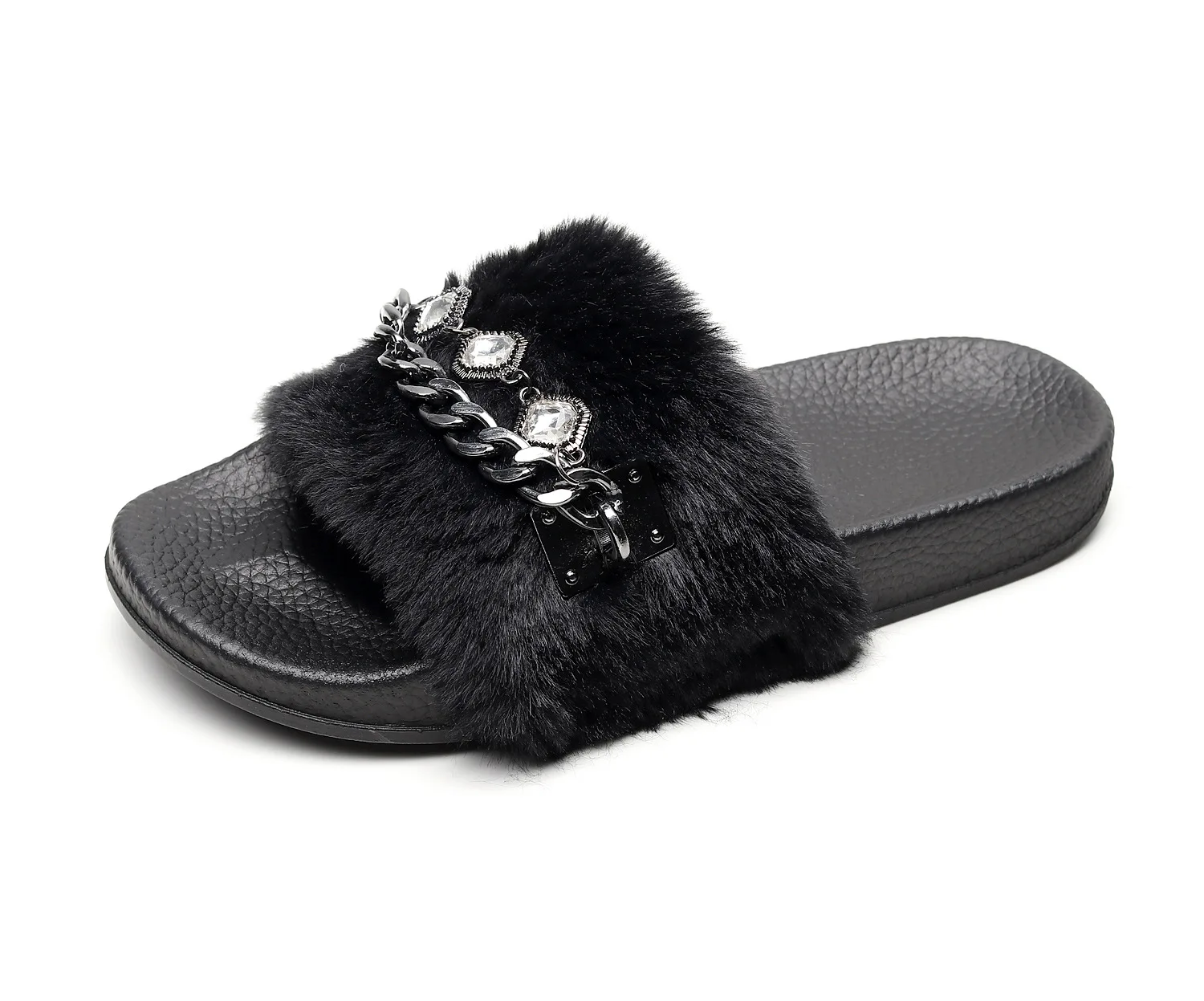 Summer 2022 new European and American fashion wool slippers chain drill craft wool slippers for women
Summer 2022 new European and American fashion wool slippers chain drill craft wool slippers for women