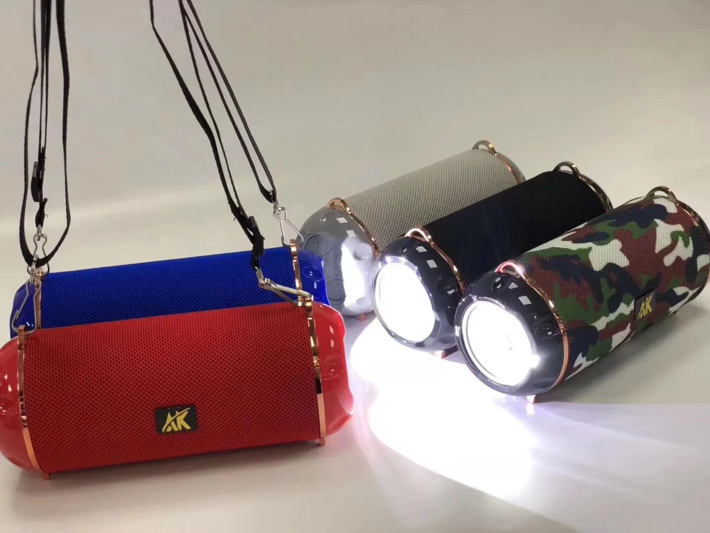 LED Lights Shoulder Strap Speaker Lights Bluetooth Speaker Wireless Phone Hands-free USB Interface Mobile Charging Audio Wholesa - ANKUX.COM