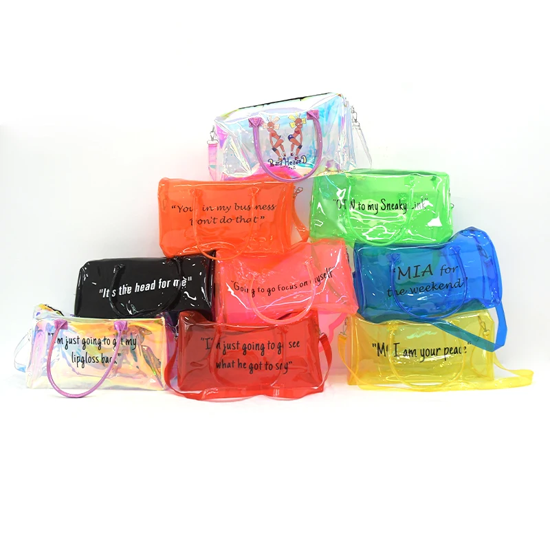 Custom Pvc Transparent Plastic Shopping Bags Pvc Tote Shopping Bag Pink Duffle Bag Travel For Women, Customized color
Custom Pvc Transparent Plastic Shopping Bags Pvc Tote Shopping Bag Pink Duffle Bag Travel For Women, Customized color