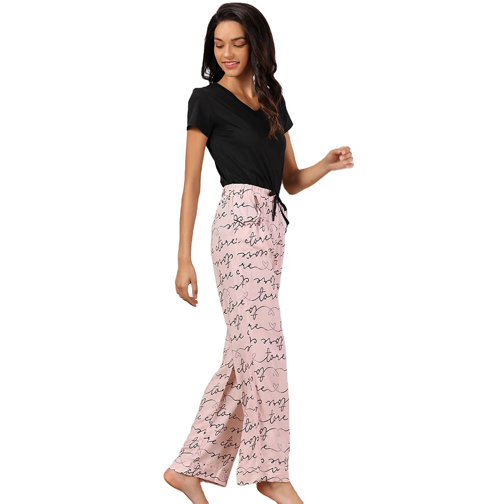 2021 summer 2 pcs short sleeve v neck t shirt women sleepware pajamas set modal cotton louge wear sleepwear night suit korean
2021 summer 2 pcs short sleeve v neck t shirt women sleepware pajamas set modal cotton louge wear sleepwear night suit korean