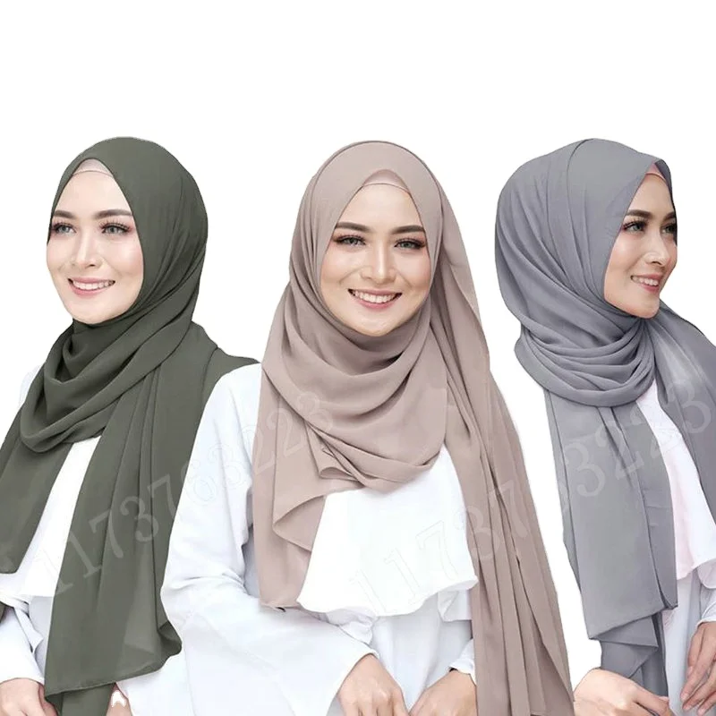 Hot sale hijab high quality pearl chiffon scarf solid color long gauze hijab solid color shawl Malay headscarf
Hot sale hijab high quality pearl chiffon scarf solid color long gauze hijab solid color shawl Malay headscarf