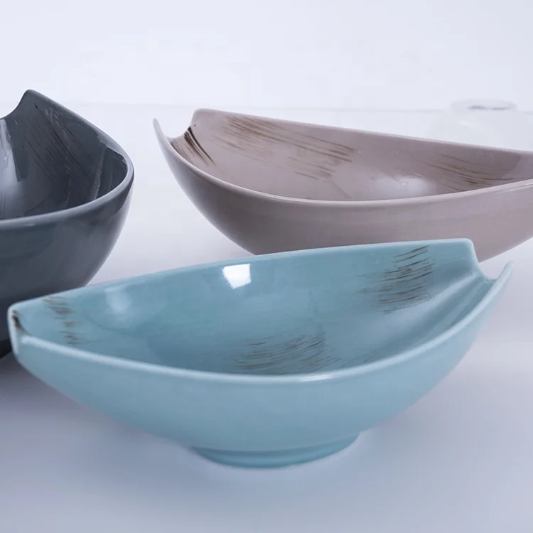 cutomized blue nordic ceramic bowls