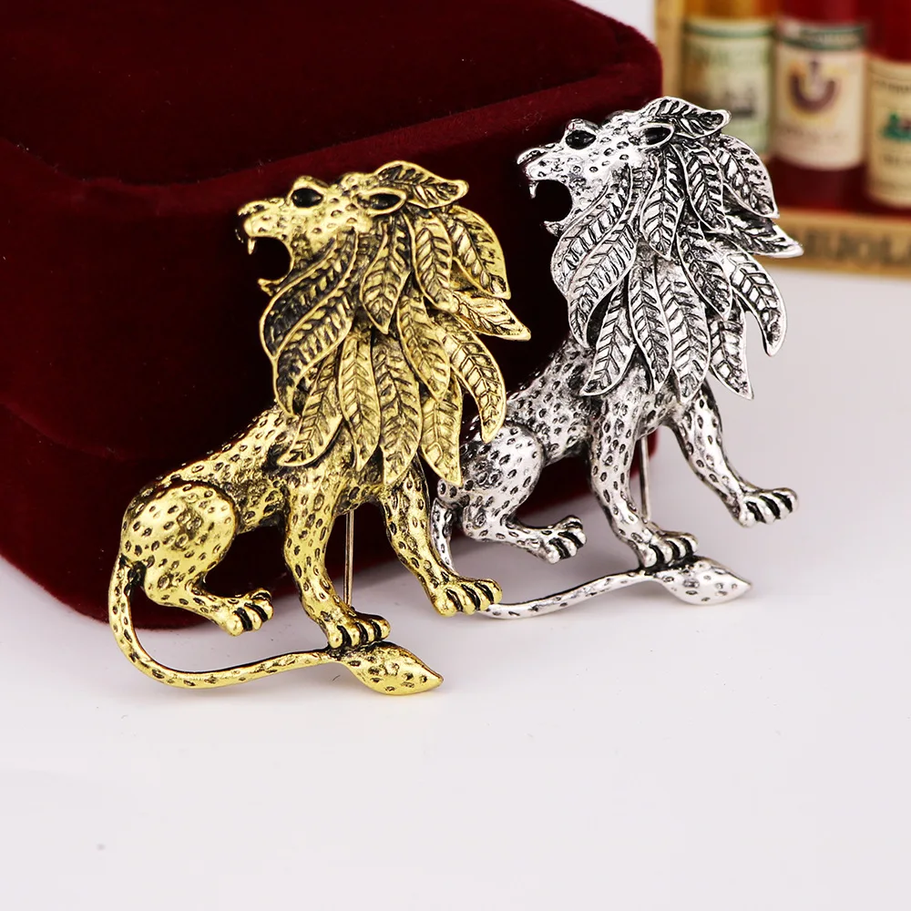New Design Stock Item Popular Animal Shaped Brooches Personality Lion Brooch for Men Accessories, 2 colors available
New Design Stock Item Popular Animal Shaped Brooches Personality Lion Brooch for Men Accessories, 2 colors available
