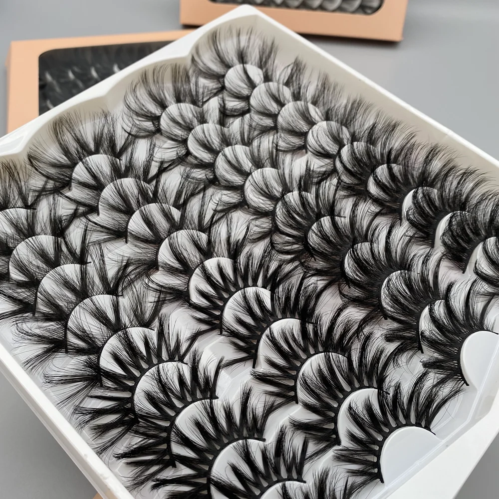 New design custom 25mm faux mink lashes 20 pair in one book private label false Eye Lashes 6D Mink Eyelashes, Natural black eyelashes
New design custom 25mm faux mink lashes 20 pair in one book private label false Eye Lashes 6D Mink Eyelashes, Natural black eyelashes