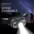 BORUiT B33 5W Red Light Zoomable Mini Running Head lamp Lightweight USB Rechargeable LED Headlamp support OEM ODM