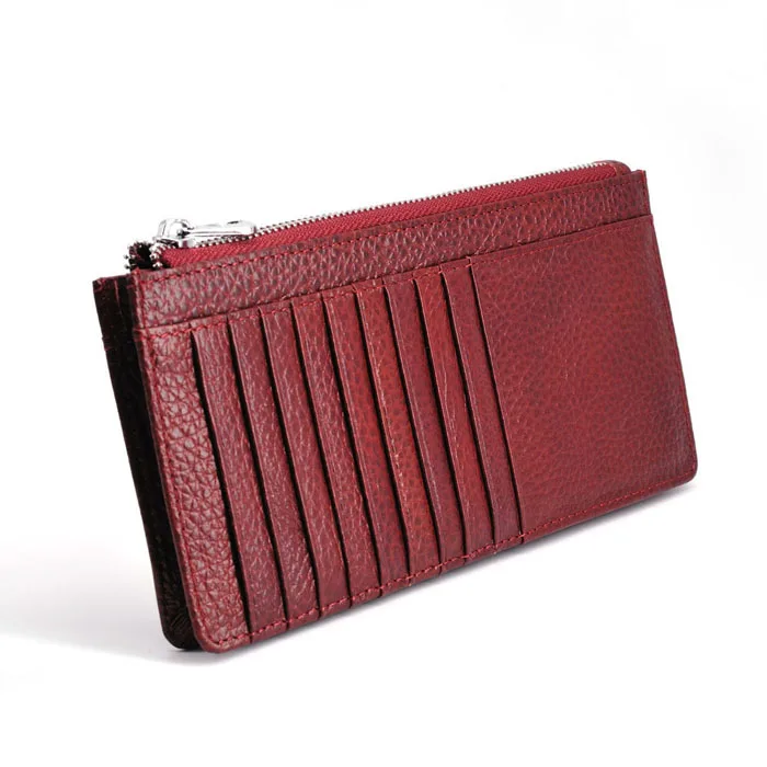 Simple Genuine Leather Zipper Cell Phone Wallet Bag Multi-Card Slots Long Cards Wallet
Simple Genuine Leather Zipper Cell Phone Wallet Bag Multi-Card Slots Long Cards Wallet