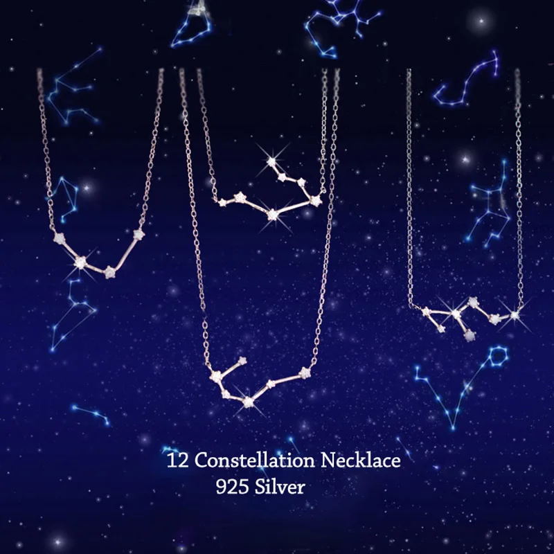 925 Sterling Silver Zodiac Collar Necklace Celestial Constellation Necklace Jewelry Best Friend Gift
925 Sterling Silver Zodiac Collar Necklace Celestial Constellation Necklace Jewelry Best Friend Gift