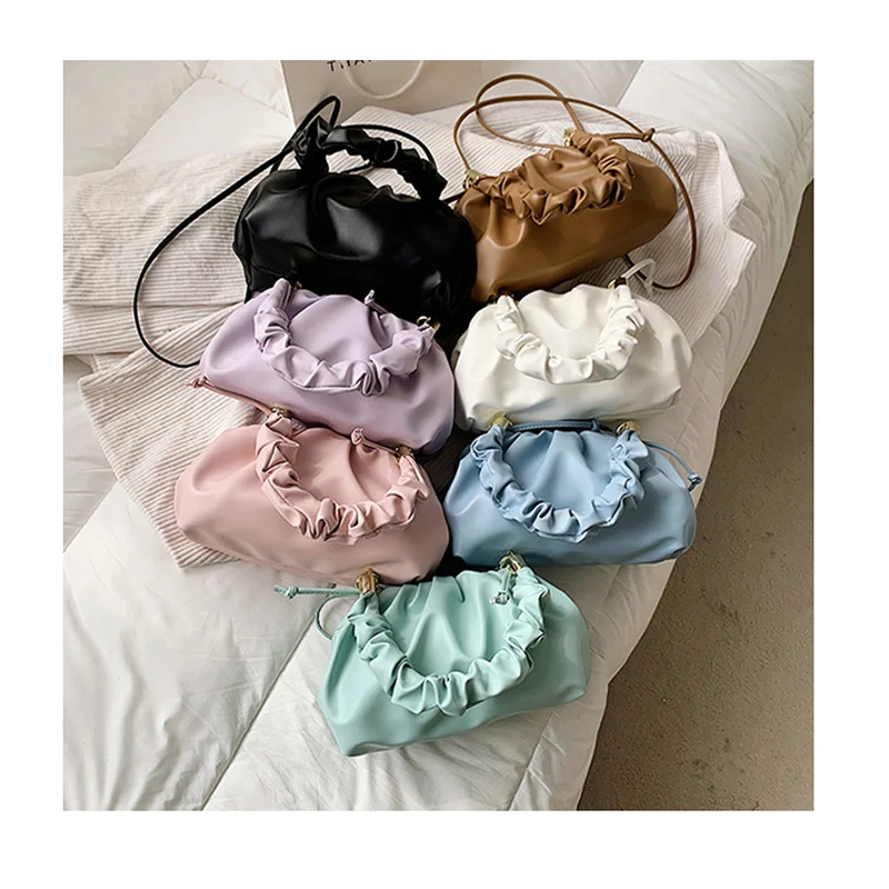 Summer Ruched Handle Cloud Clutch Designer Pleated Shoulder Crossbody Bags For Women Icecream Color Bolsa Luxury Brand Handbags
Summer Ruched Handle Cloud Clutch Designer Pleated Shoulder Crossbody Bags For Women Icecream Color Bolsa Luxury Brand Handbags