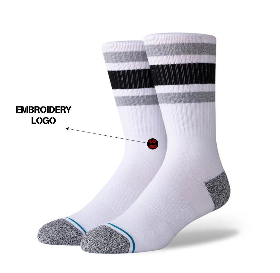 Socks embroidery custom logo cotton designer Jordan funny striped crew custom socks for men, Solid color
Socks embroidery custom logo cotton designer Jordan funny striped crew custom socks for men, Solid color