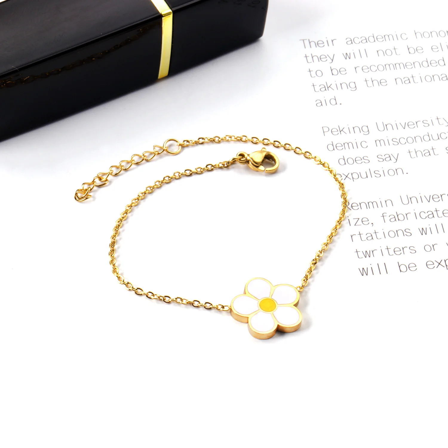New Arrival Gold Plated Adjustable Women Flower Bracelets Charms Chain Link Bracelet For Gift, Picture
New Arrival Gold Plated Adjustable Women Flower Bracelets Charms Chain Link Bracelet For Gift, Picture