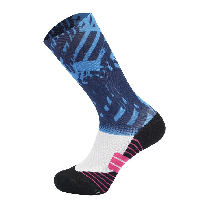 Wholesale fashionable running socks custom sublimation knee high all over print sports socks, Custom color
Wholesale fashionable running socks custom sublimation knee high all over print sports socks, Custom color