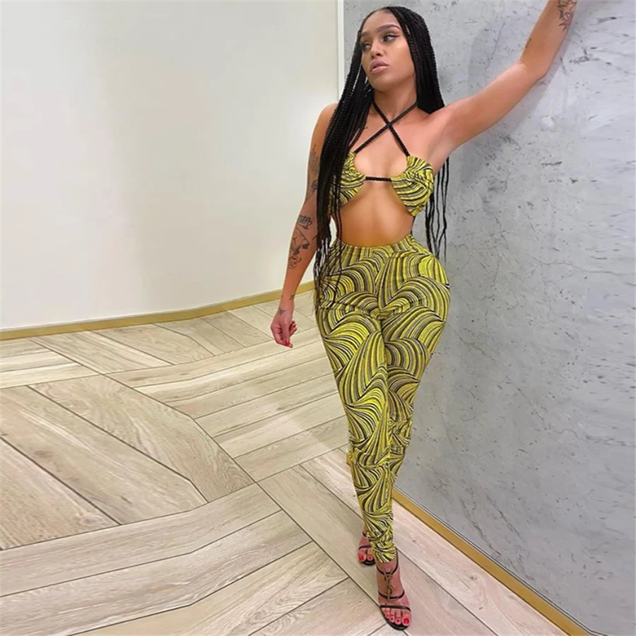 2021 Summer Clothing Wholesale Printed Crop Top Pant Sets Casual Street Sporty Two Pieces Set For Women
2021 Summer Clothing Wholesale Printed Crop Top Pant Sets Casual Street Sporty Two Pieces Set For Women