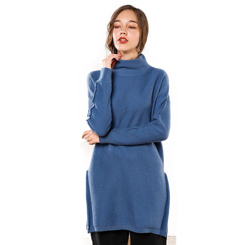 Customize Winter Designer Women Turtleneck Merino Wool Cashmere Long Sweater Dress
Customize Winter Designer Women Turtleneck Merino Wool Cashmere Long Sweater Dress