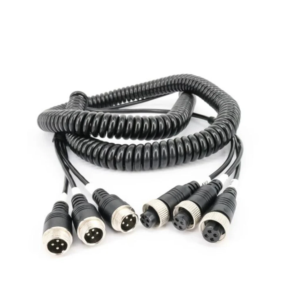 8 Meters Spring Wire PU waterproof All-Copper Shielded Cable For 4PIN Monitor Surveillance Video Connection Line Aviation Plug
8 Meters Spring Wire PU waterproof All-Copper Shielded Cable For 4PIN Monitor Surveillance Video Connection Line Aviation Plug