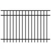 Cheap Price Black Powder Coated Metal Wrought Spear Top Security Fencing