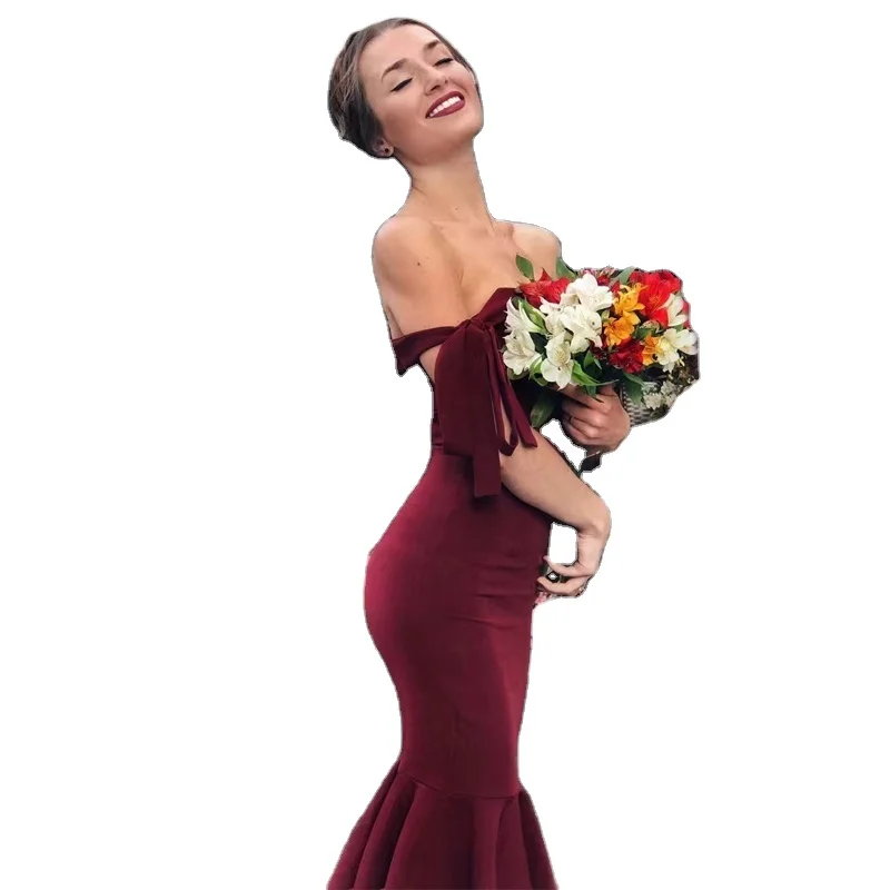 Fashion casual elegant girls sexy night honeymoon bridal imitate silk fabric off shoulder mermaid black dress
Fashion casual elegant girls sexy night honeymoon bridal imitate silk fabric off shoulder mermaid black dress