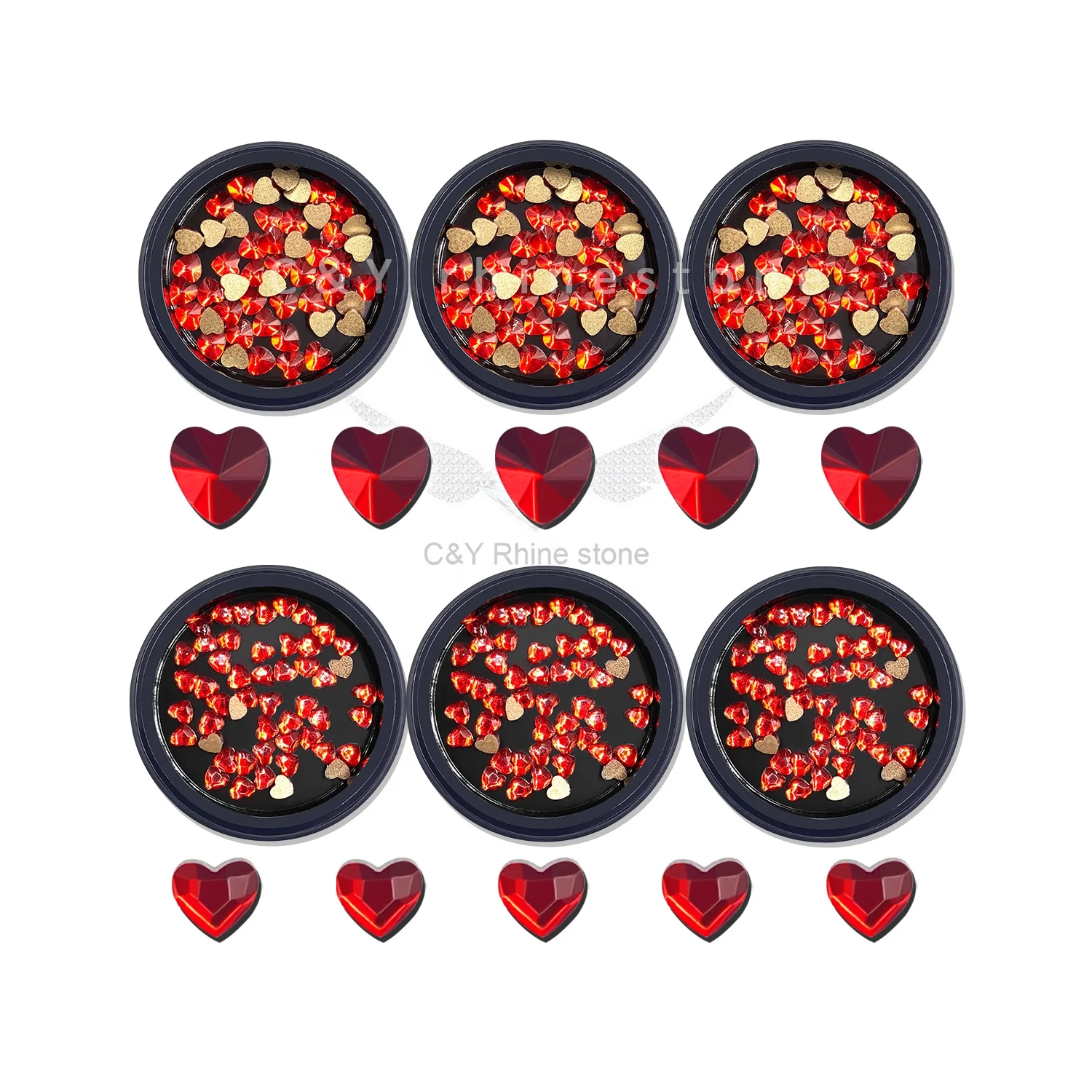 Small Red Love Heart Nails Stone Natural Decoration Rhinestones 3d Nail Art Crystal Rhinestone Box, Siam
Small Red Love Heart Nails Stone Natural Decoration Rhinestones 3d Nail Art Crystal Rhinestone Box, Siam