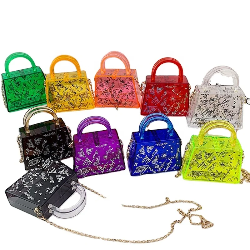 Graffiti Print Crossbody Bag 2021 Fashion Women Bags Transparent Acrylic Clutch Bag
Graffiti Print Crossbody Bag 2021 Fashion Women Bags Transparent Acrylic Clutch Bag