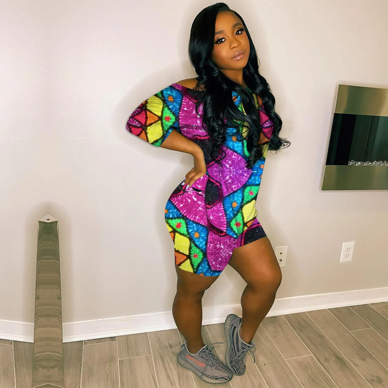 GX8207 Summer casual tie dye two piece shorts backless tops and short pants Two Piece Set Women 2 Piece Set Outfits, Picture
GX8207 Summer casual tie dye two piece shorts backless tops and short pants Two Piece Set Women 2 Piece Set Outfits, Picture