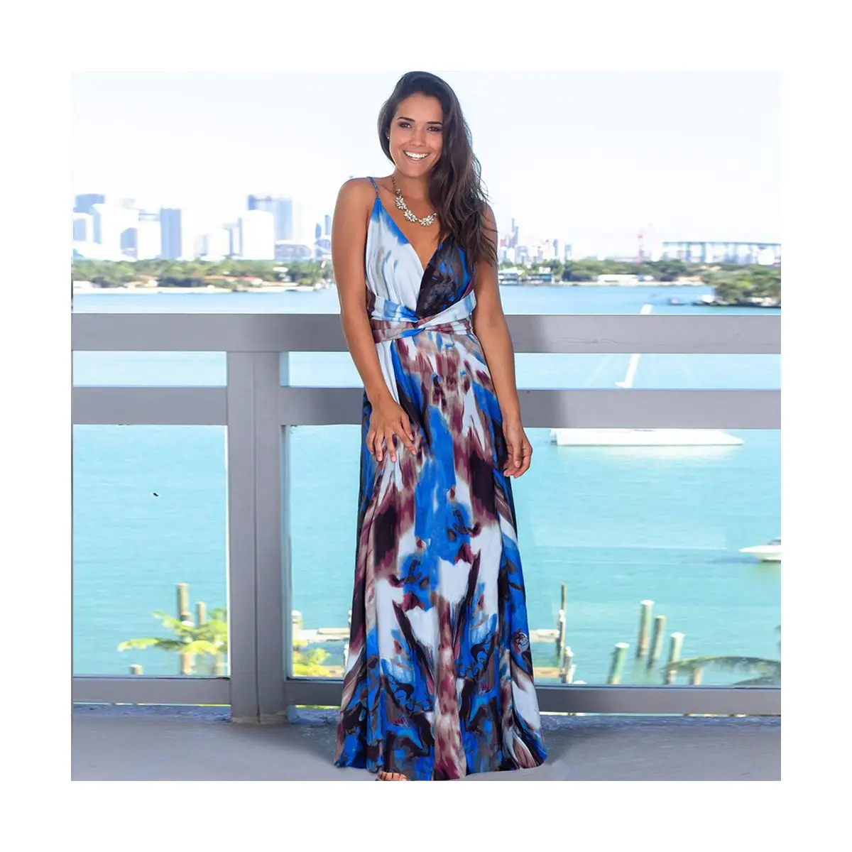 Women Elegance Deep V Sling Sleeveless Long Dress Stage Show Costumes Evening Dresses, Picture color
Women Elegance Deep V Sling Sleeveless Long Dress Stage Show Costumes Evening Dresses, Picture color