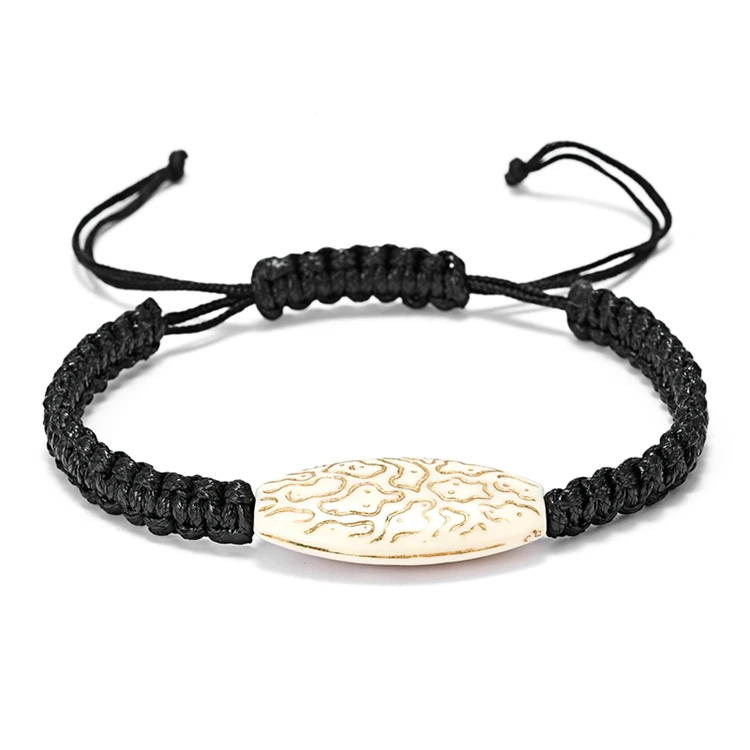 Vintage Ethnic Style Men Adjustable Black Hand Woven Rope Pendant Bracelet For Women, As the picture
Vintage Ethnic Style Men Adjustable Black Hand Woven Rope Pendant Bracelet For Women, As the picture