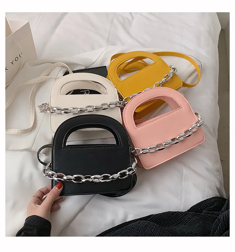 2021 Fashion Women Handbags Fashion Thick Chain Shoulder Crossbody Bags Pure Color Casual Ladies Top-handle Bags, Picture color
2021 Fashion Women Handbags Fashion Thick Chain Shoulder Crossbody Bags Pure Color Casual Ladies Top-handle Bags, Picture color
