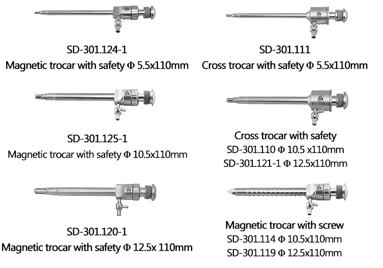 china laparoscopic magnetic 5.5mm trocar china