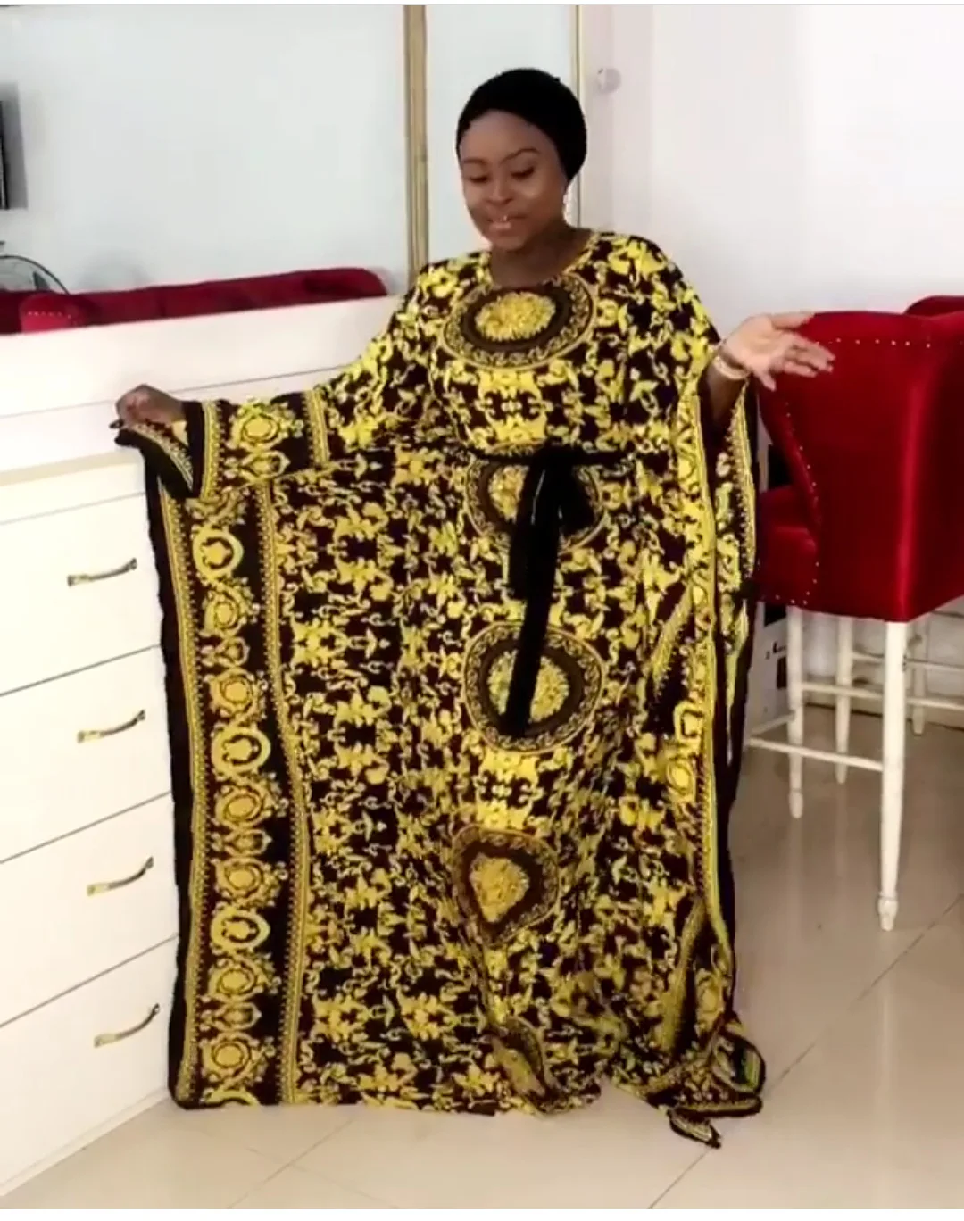 Muslim Abaya Printed Leopard Dress Ethnic Clothes Delicate Trim Abaya Adults Dress Dubai Katfan, As shown
Muslim Abaya Printed Leopard Dress Ethnic Clothes Delicate Trim Abaya Adults Dress Dubai Katfan, As shown
