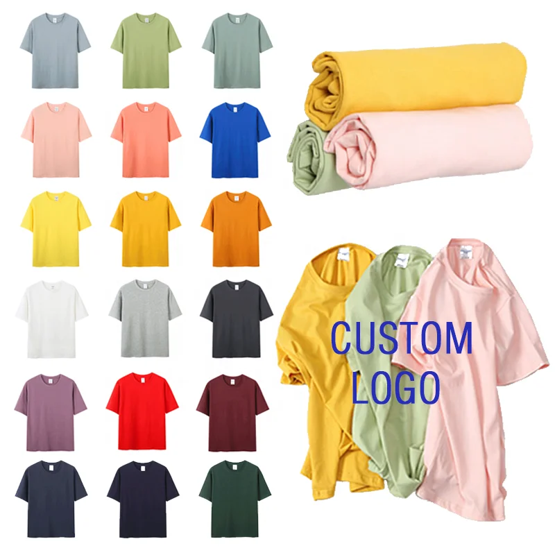 210gsm Crew Neck Short Sleeve Custom Logo 40S Cotton Women Men Unisex Plus Size T Shirts
210gsm Crew Neck Short Sleeve Custom Logo 40S Cotton Women Men Unisex Plus Size T Shirts