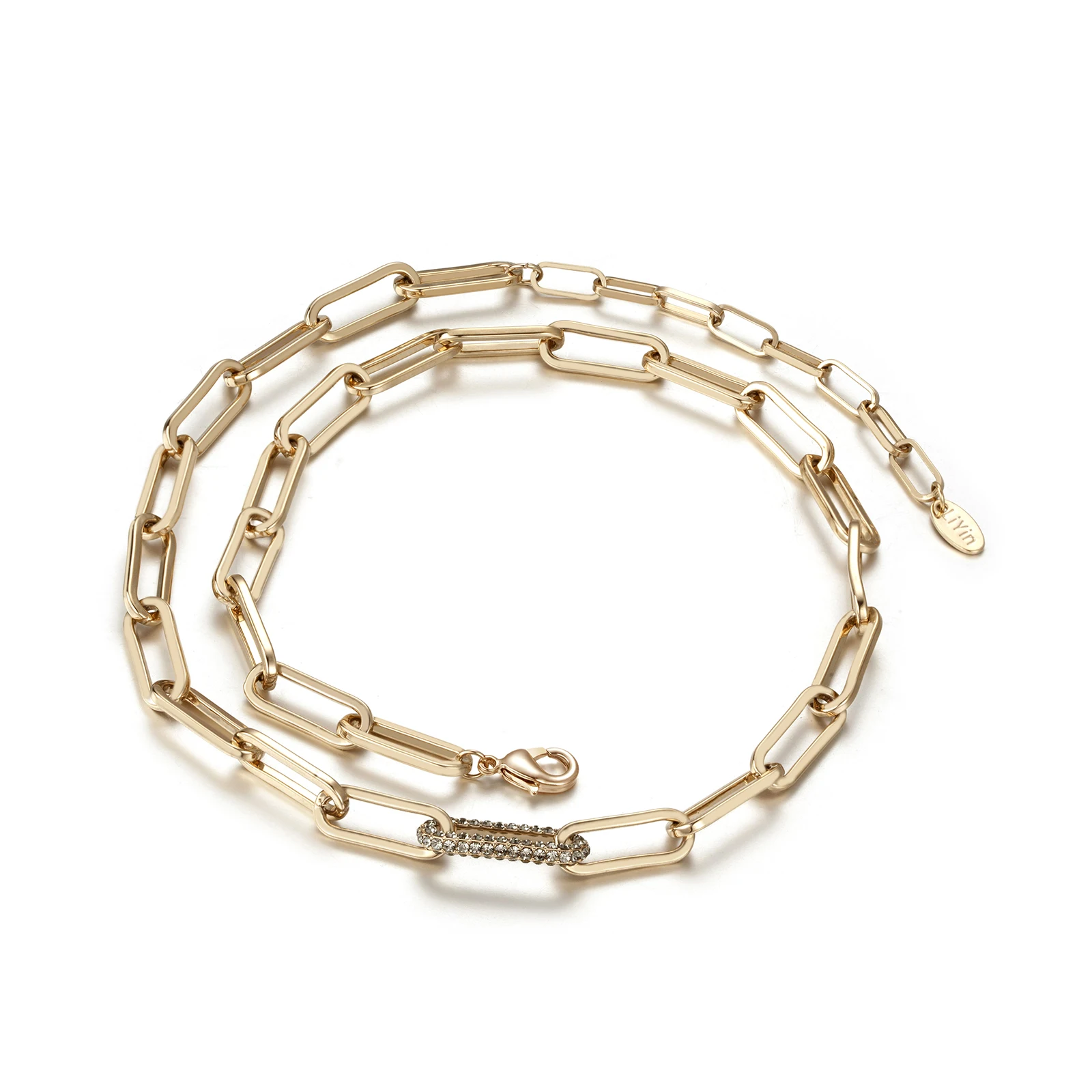 Fashion Chunky CZ Crystal diamond necklace men jewelry Gold Plated Link Chain Necklace, Silver /gold/rose gold
Fashion Chunky CZ Crystal diamond necklace men jewelry Gold Plated Link Chain Necklace, Silver /gold/rose gold