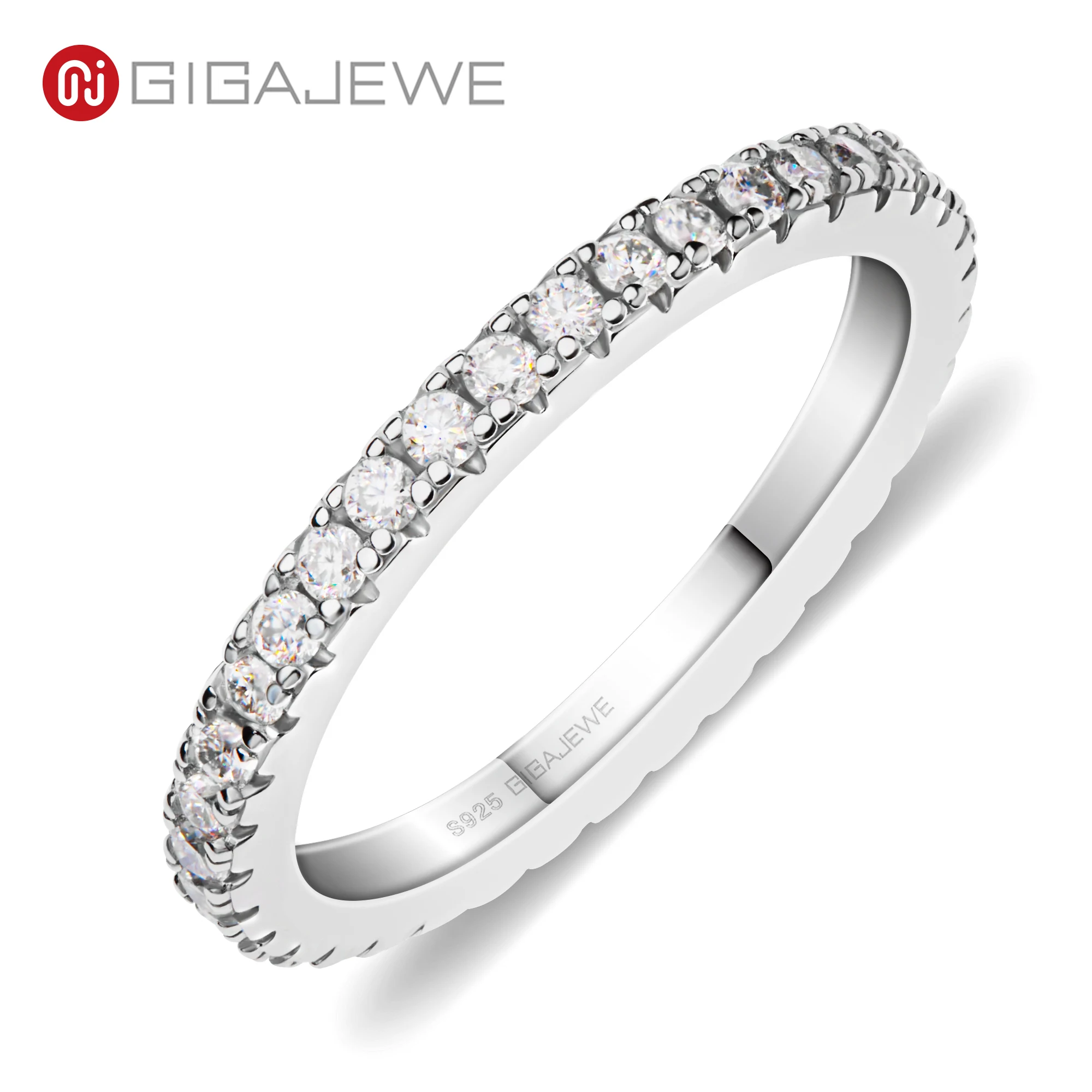 GIGAJEWE Round Cut White D Color 925 Silver Moissanite Ring Engagement Ring Wedding Ring for girlfriend gift
GIGAJEWE Round Cut White D Color 925 Silver Moissanite Ring Engagement Ring Wedding Ring for girlfriend gift