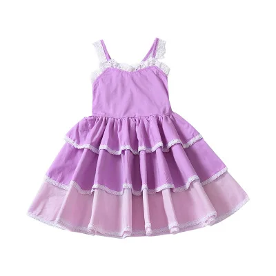 Children's Skirts European And American Summer New Girls Lace Sling Dress Purple Gradient Cake Dress
Children's Skirts European And American Summer New Girls Lace Sling Dress Purple Gradient Cake Dress