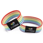 Custom Reusable Polyester Fabric Rfid Elastic Wristbands