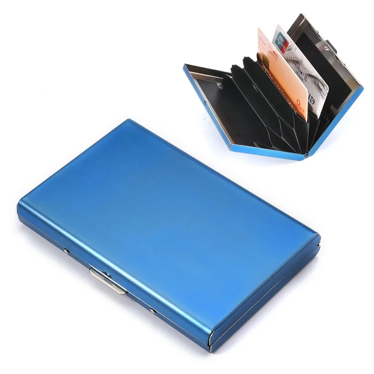 slim ID metal wallet protectors case 6 slots stainless steel metal Rfid blocking credit card holder for men & women blue, Gold
slim ID metal wallet protectors case 6 slots stainless steel metal Rfid blocking credit card holder for men & women blue, Gold