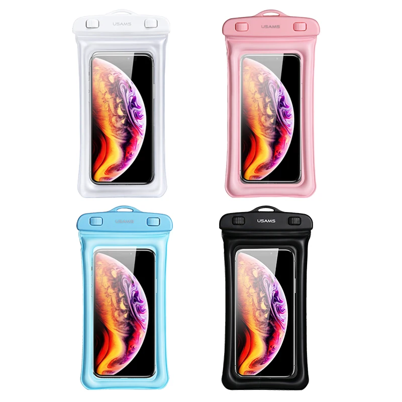 USAMS Wholesale Factory Universal pvc waterproof smartphone bag water proof phone case, Black/ pink/ blue/ transparent
USAMS Wholesale Factory Universal pvc waterproof smartphone bag water proof phone case, Black/ pink/ blue/ transparent