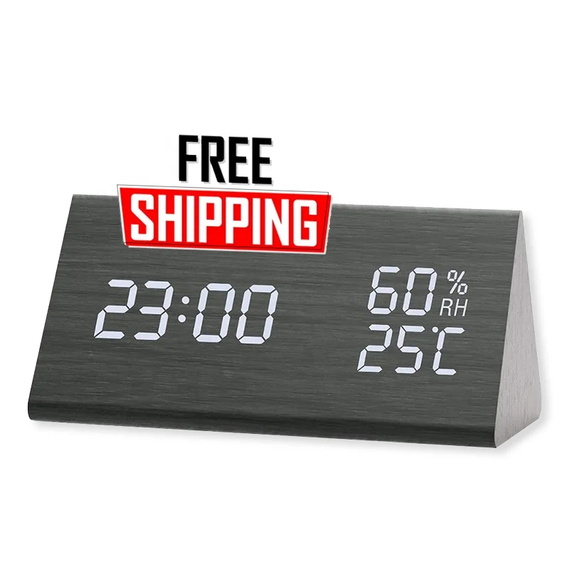 Free Shipping items Rechargeable Alarm Clock Digital Electronic LED Time Display Wood Made Electric Clocks
Free Shipping items Rechargeable Alarm Clock Digital Electronic LED Time Display Wood Made Electric Clocks