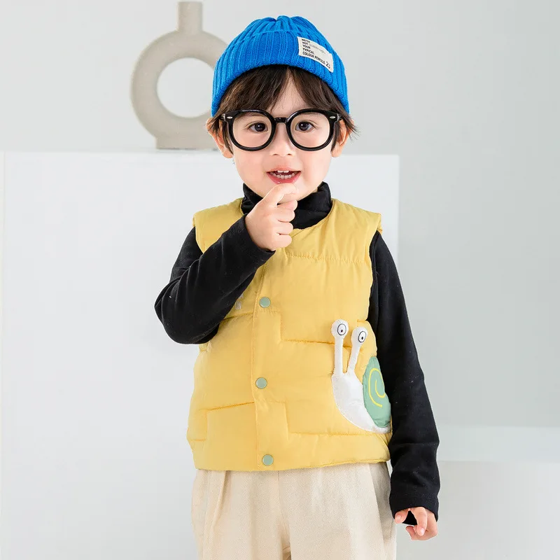 Baby Cotton Jacket Warm Waistcoat Boys And Girls Children's Down Cotton Vest